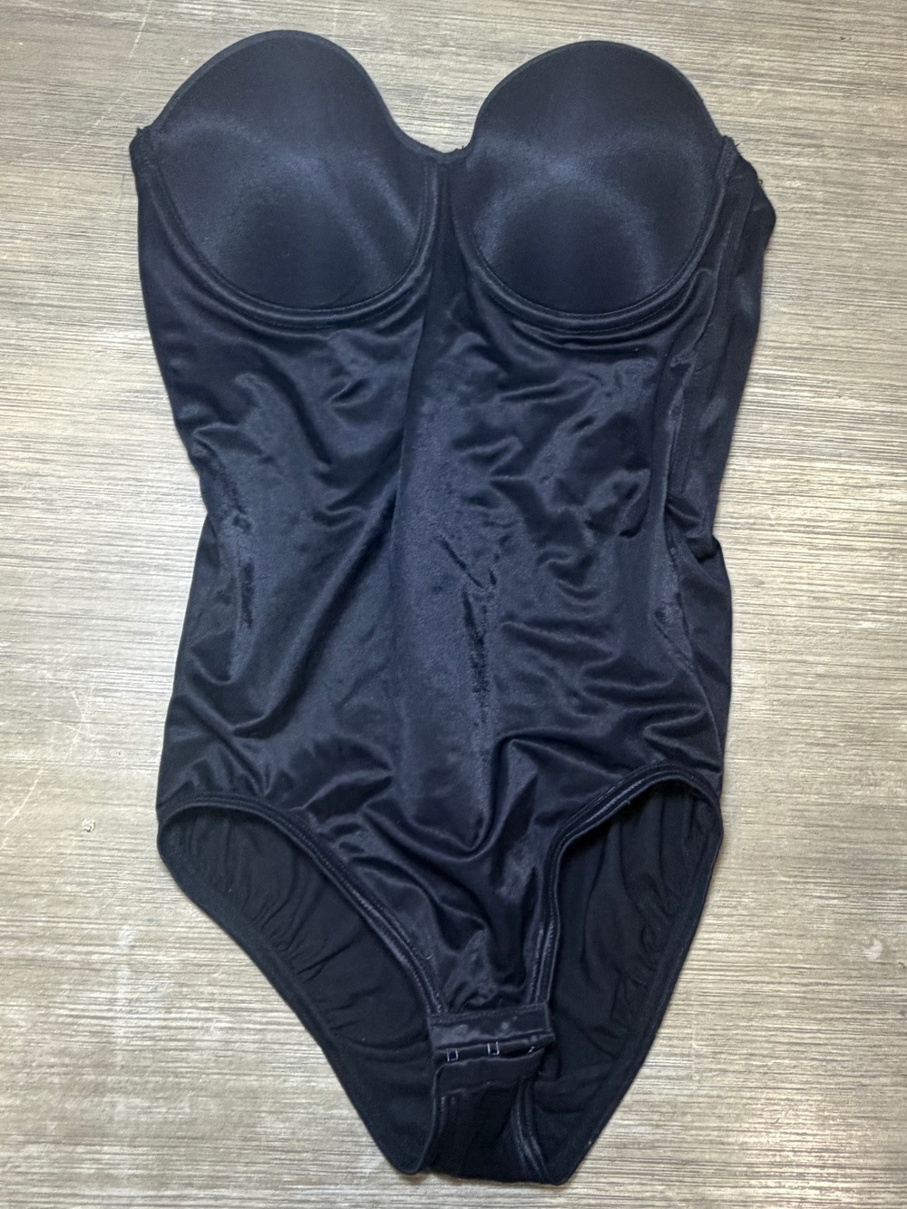Maidenform Black Strapless Shaping One-Piece shapewear - side medium